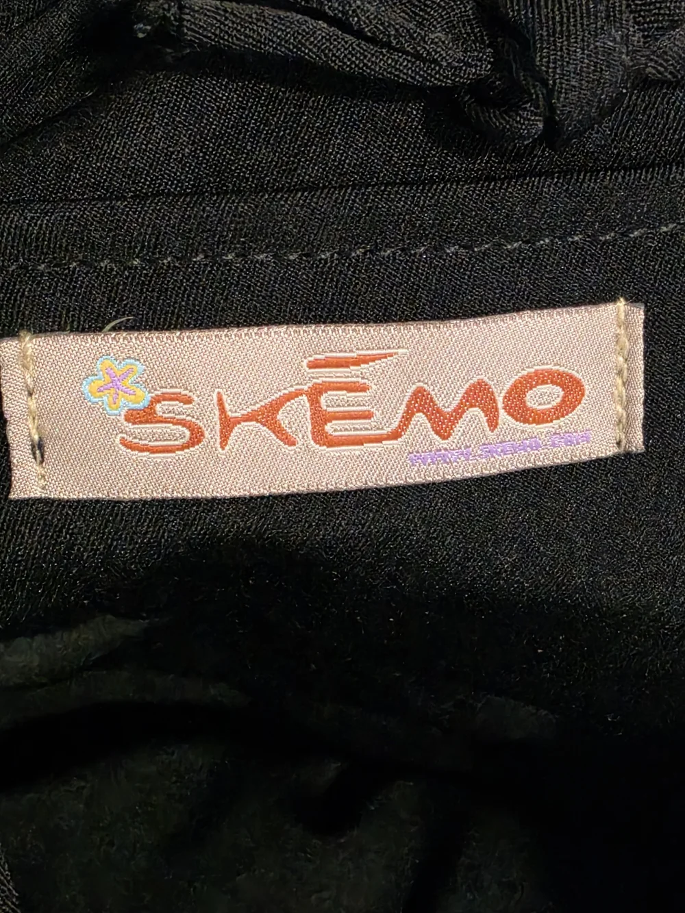 Skemo Black Straw Tote with Gold Bead Accents